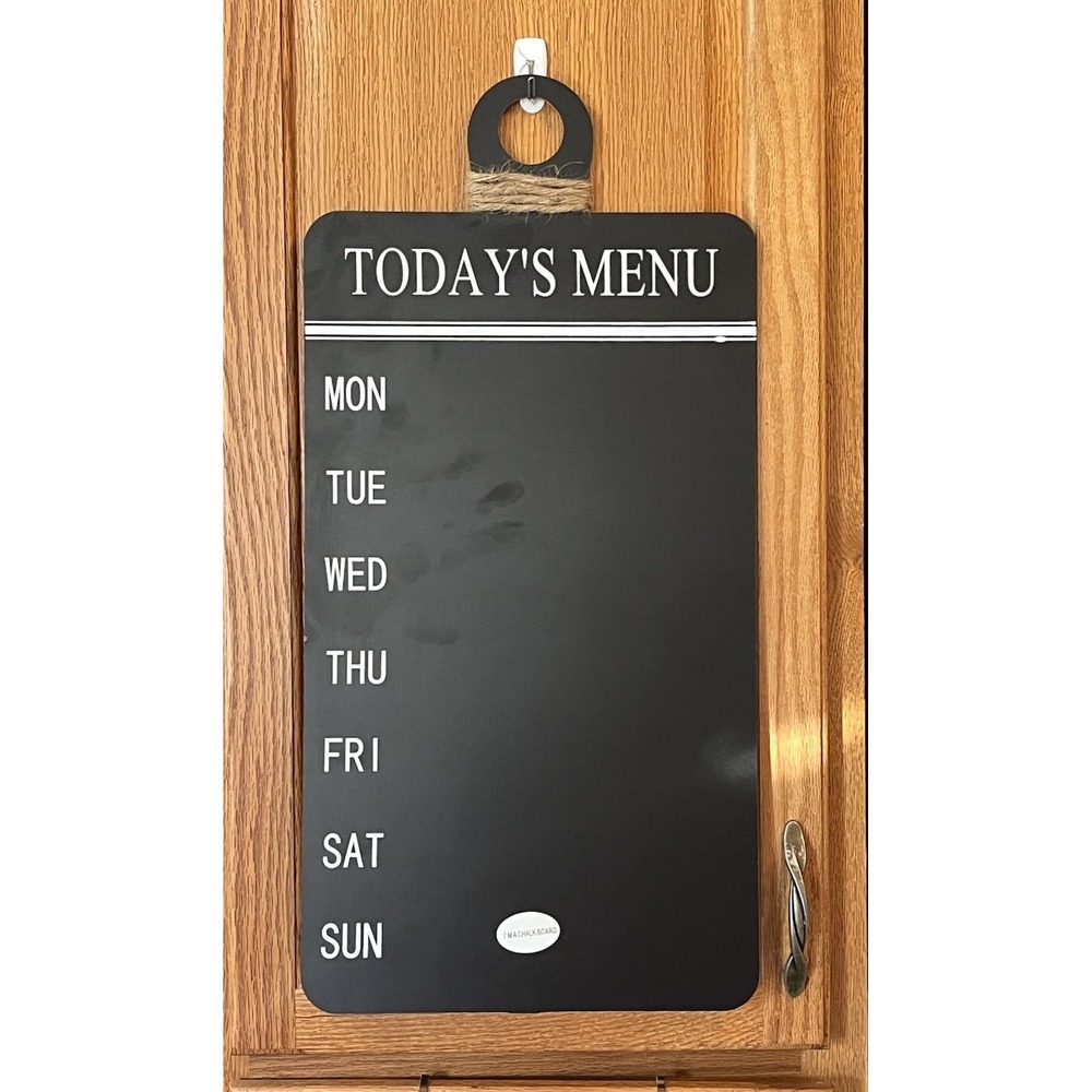 Kitchen Chalkboard Weekly Menu Sign 23.5" X 11.5" NWT‎